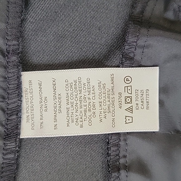 Women's Ann Taylor Factory Ankle Cropped Pants, Blue, Size 8P, Pre-owned - Picture 8 of 8